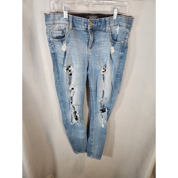 Torrid Denim - Torrid Jeans Womens  Bombshell Skinny Destructed‎ Distressed size 14R